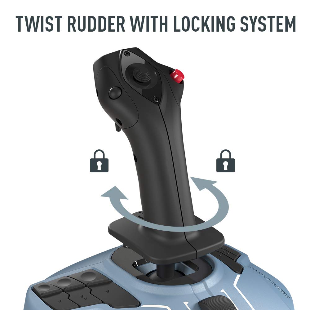 Thrustmaster TCA Sidestick Airbus Edition Flight Sim Joystick - PC | A320 1:1 replica, drift-free magnetic sensor, 17 mappable action buttons, built-in throttle, thrust reverser, Hall sensor
