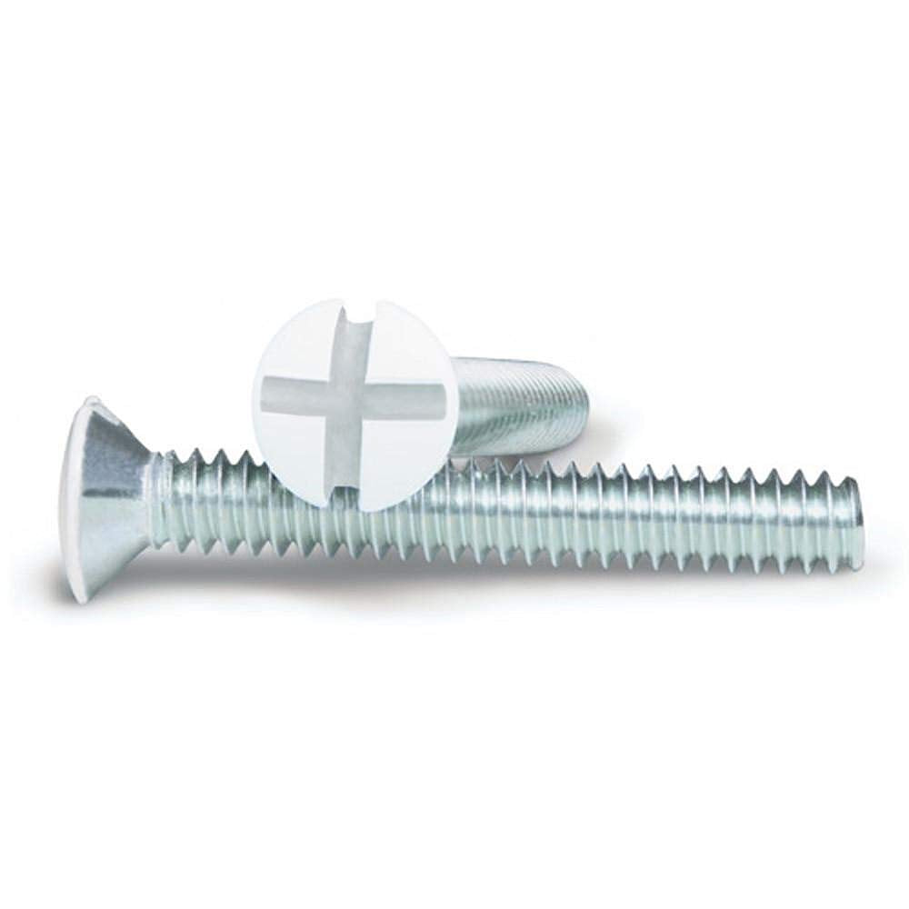 Cmple - Single RJ11 Connector with 6 Conductors Phone Wall Plate Jack 6P6C Telephone Single Jack Wallplate with Screws