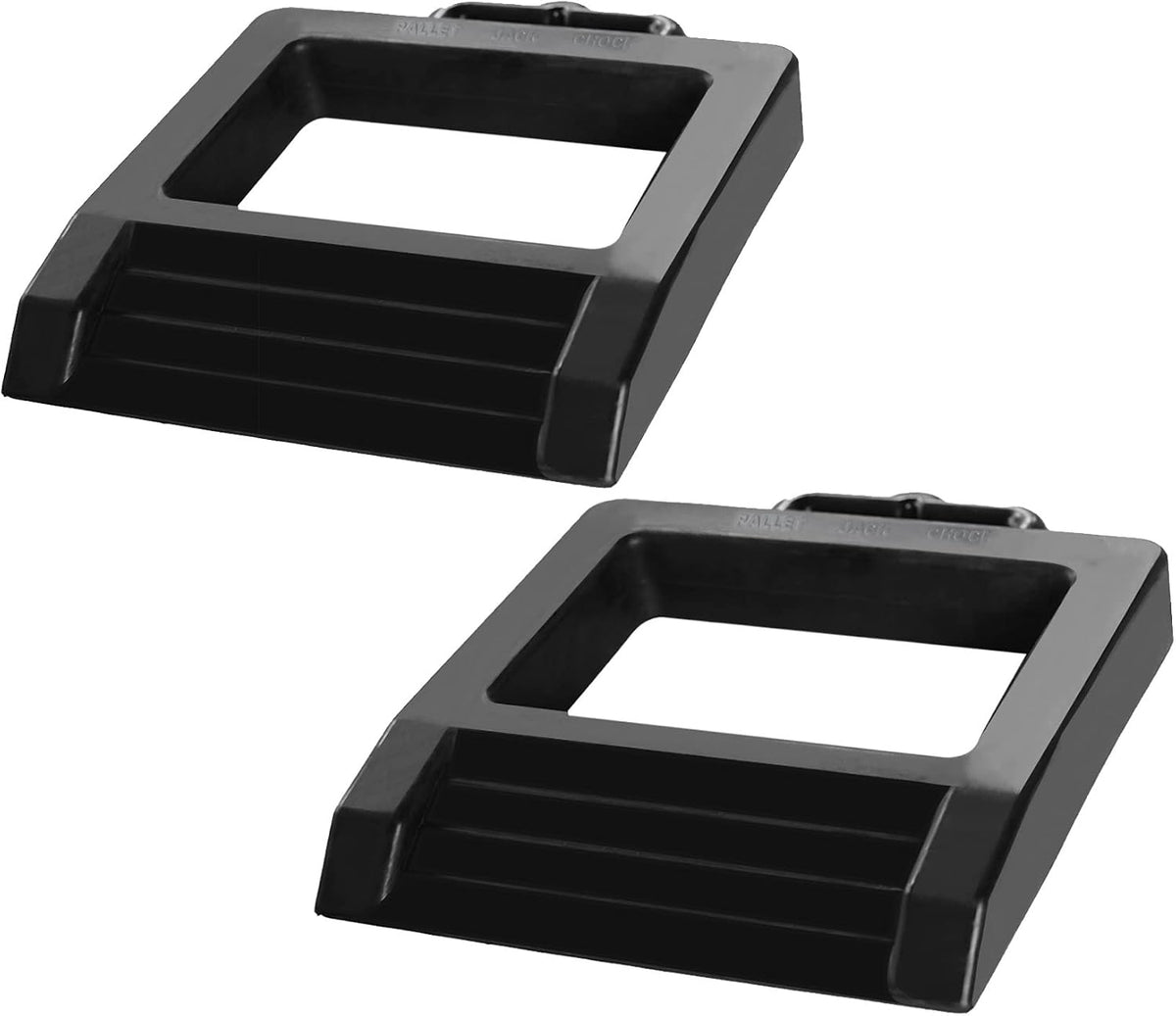 Rubber Truck Chock Heavy Duty Pallet Jack Stopper, Pallet Truck Stop, 14.2" L x 11.4 "W x 2" H 2 Pecs