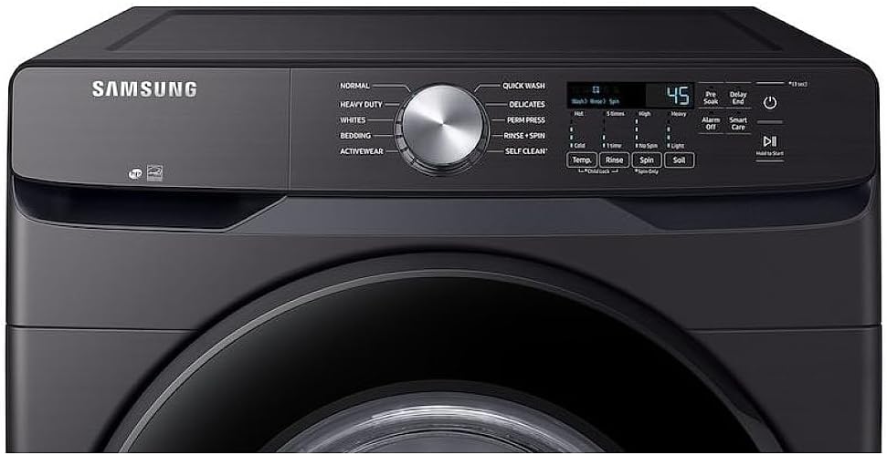 Samsung WF45T6000AV 4.5 Cu. Ft. Black Stainless Steel Front Load Washer, ENERGY STAR®