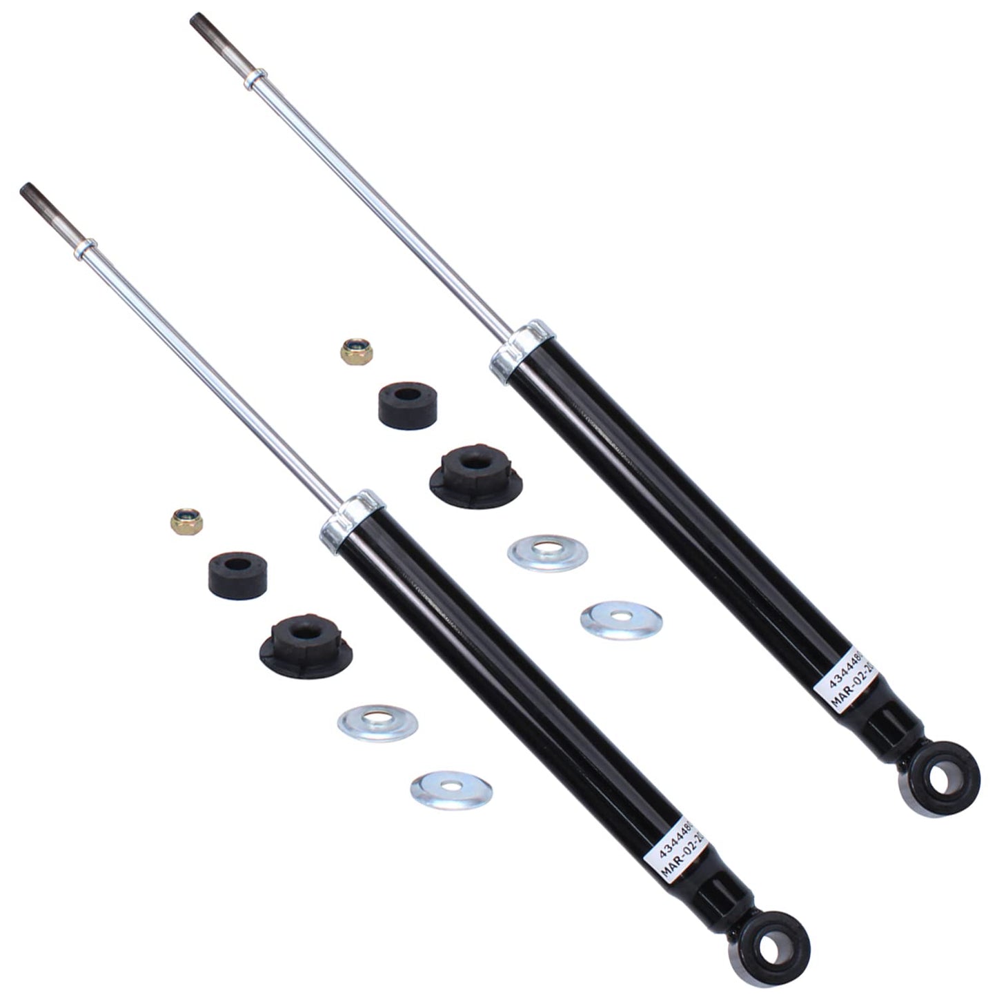Detroit Axle - Rear Shock Absorbers for 2007-2024 Chevrolet Silverado 1500 | GMC Sierra 1500, 2pc Rear Shock Absorbers Assembly Pair Replacement