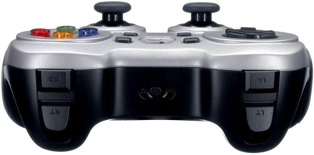 Logitech G F710 Wireless Gamepad with USB Nano Receiver - Grey/Black | 2.4 GHz wireless, USB nano-receiver, dual vibration feedback, 4-switch D-pad, PC compatible