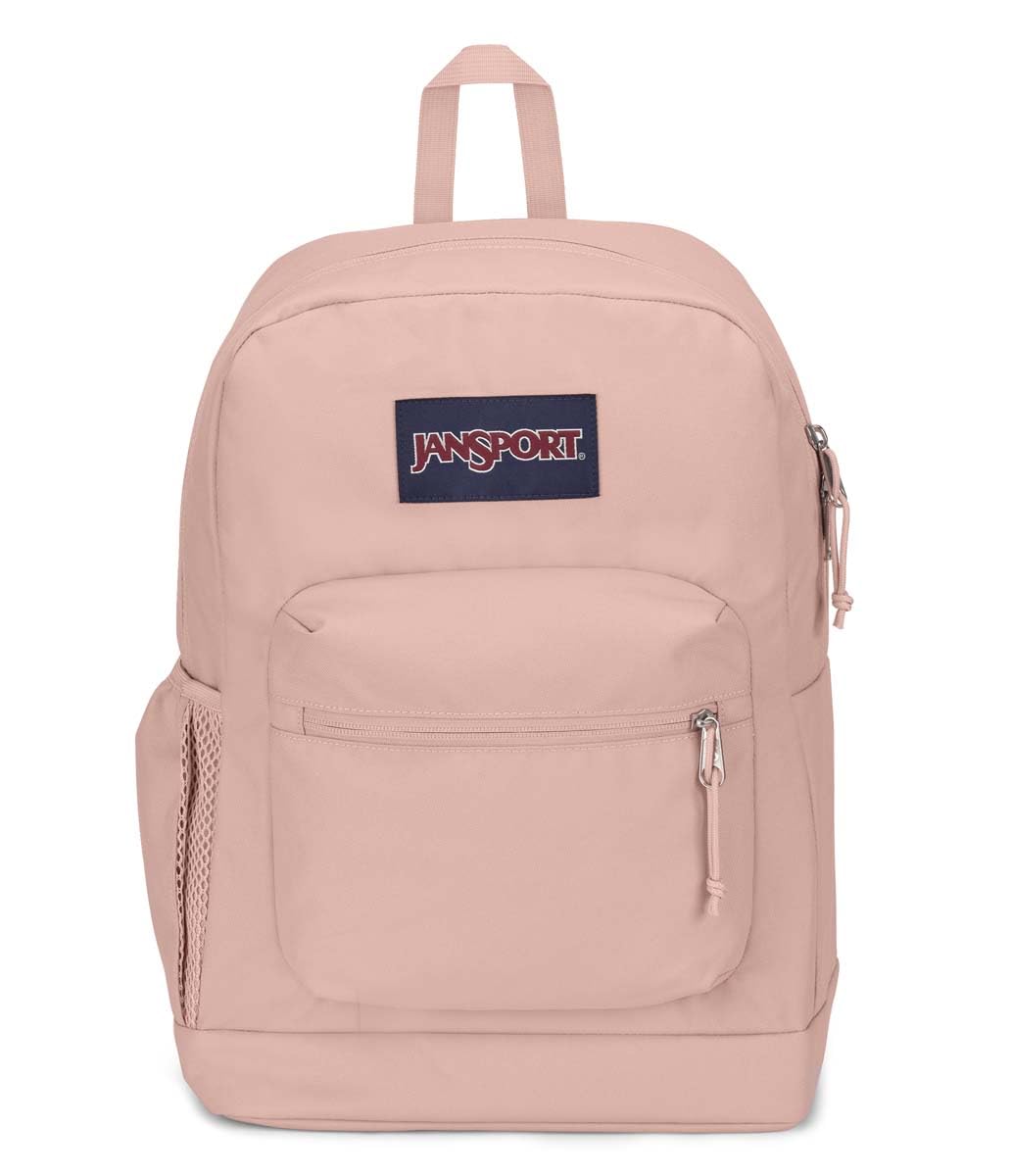 JanSport Cross Town Plus Backpack - Large Main Compartment, Side Water Bottle Pocket, 15-Inch Padded Laptop Sleeve - Black