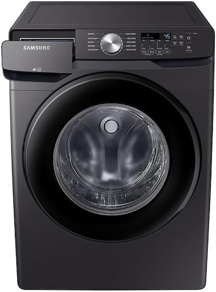 Samsung WF45T6000AV 4.5 Cu. Ft. Black Stainless Steel Front Load Washer, ENERGY STAR®