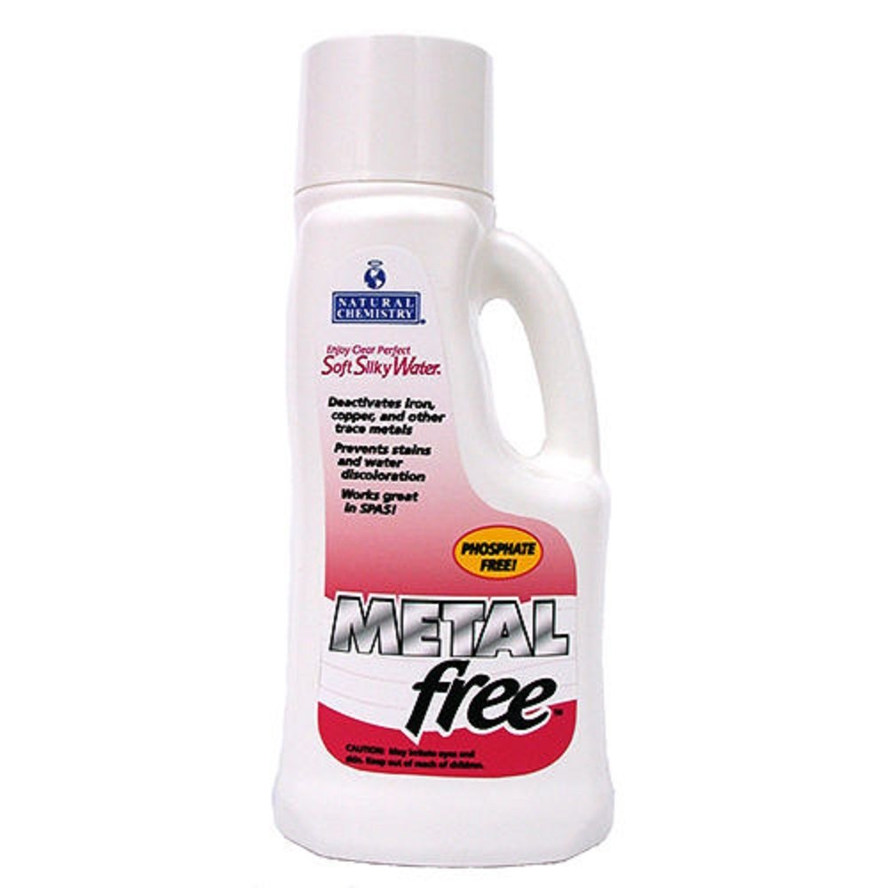 Natural Chemistry Metal Free, 1 Liter, Single Pack | Phosphate Free, Protects Against Calcium and Mineral Scale Buildup, Prevents Stain and Water Discoloration