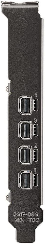 PNY NVIDIA T1000 8 GB Professional Graphic Card 8GB GDDR6 PCI Express 3.0 x16, Single Slot, 4X Mini-DisplayPort, 8K Support, Ultra-Quiet Active Fan (VCNT1000-8GB-PB)