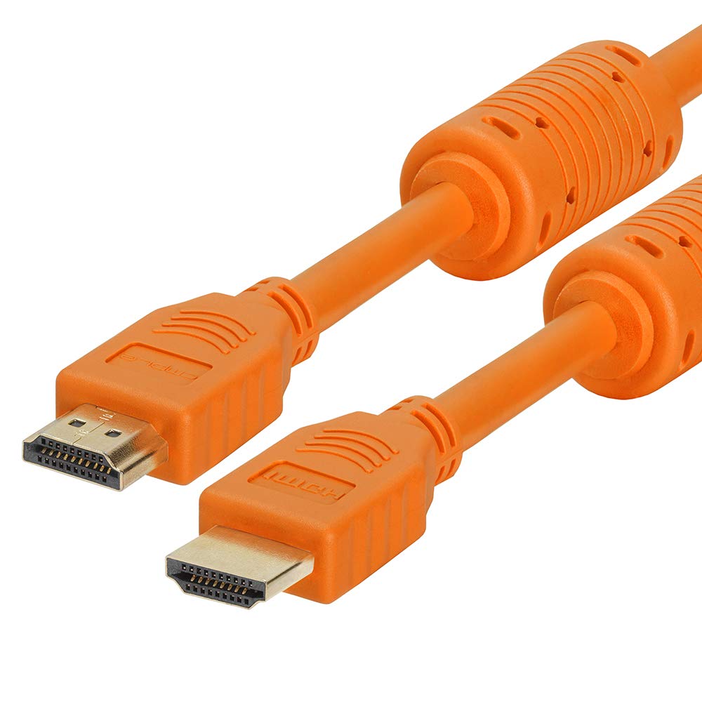 Cmple - HDMI Cable 10FT High Speed HDTV Ultra-HD (UHD) 3D, 4K @60Hz, 18Gbps 28AWG HDMI Cord Audio Return 10 Feet Purple
