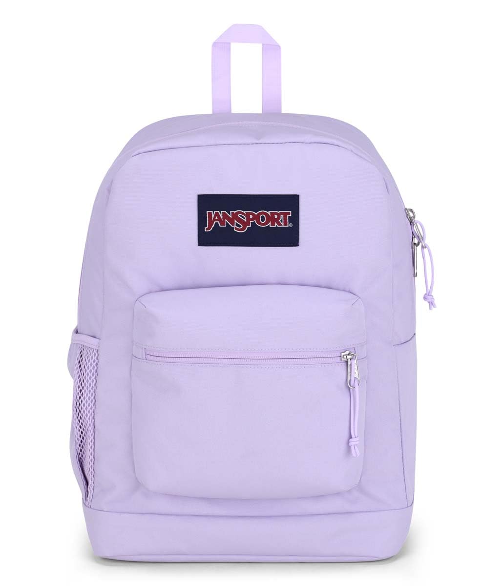 JanSport Cross Town Plus Backpack - Large Main Compartment, Side Water Bottle Pocket, 15-Inch Padded Laptop Sleeve - Black