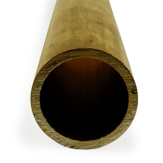 Brass Round Tubing, H58 Temper, 3/8" OD, 0.315" ID, 0.03" Wall, 36" Length, OnlineMetals