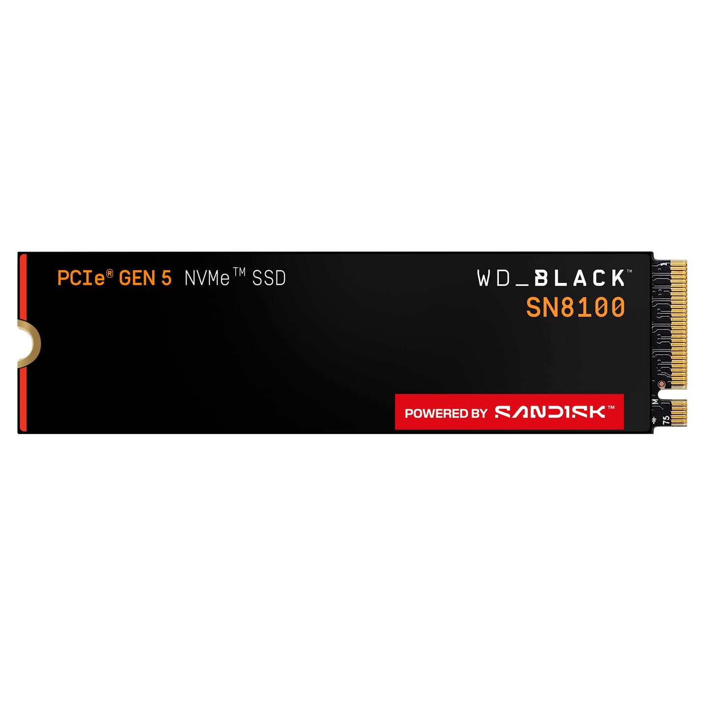 WD_Black SN8100 4TB NVMe SSD - PCIe 5.0x4, M.2 2280, Up to 14,900MB/s Read Speed, up to 11,000MB/s Write Speed, Best for AI Applications, Gaming, and Video Editing - WDS400T1X0M