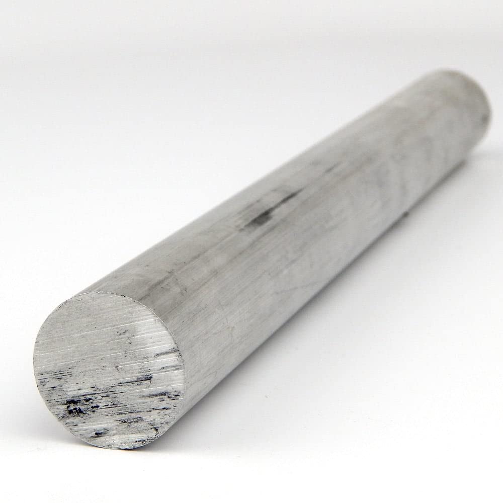 7075 Aluminum Round Bar, Unpolished (Mill) Finish, Cold Finish, T651 Temper, ASTM B211, 0.375" Diameter, 36" Length, OnlineMetals