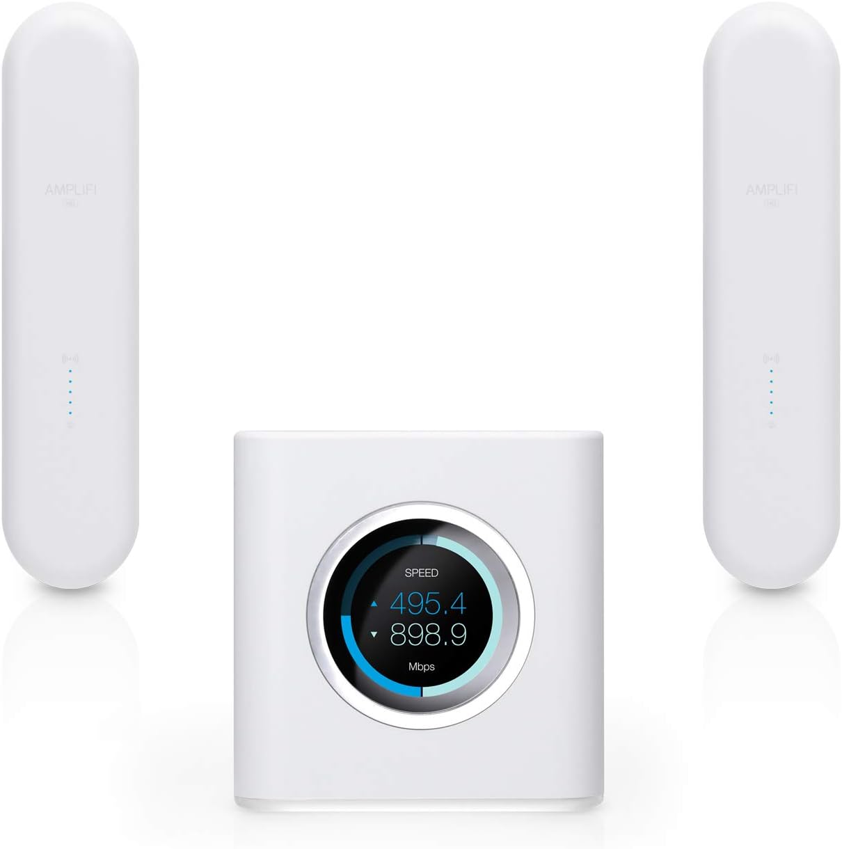 AmpliFi HD WiFi System by Ubiquiti Labs, Seamless Whole Home Wireless Internet Coverage, HD WiFi Router, 2 Mesh Points, 4 Gigabit Ethernet, 1 WAN Port, Ethernet Cable (AmpliFi HD UniBody)