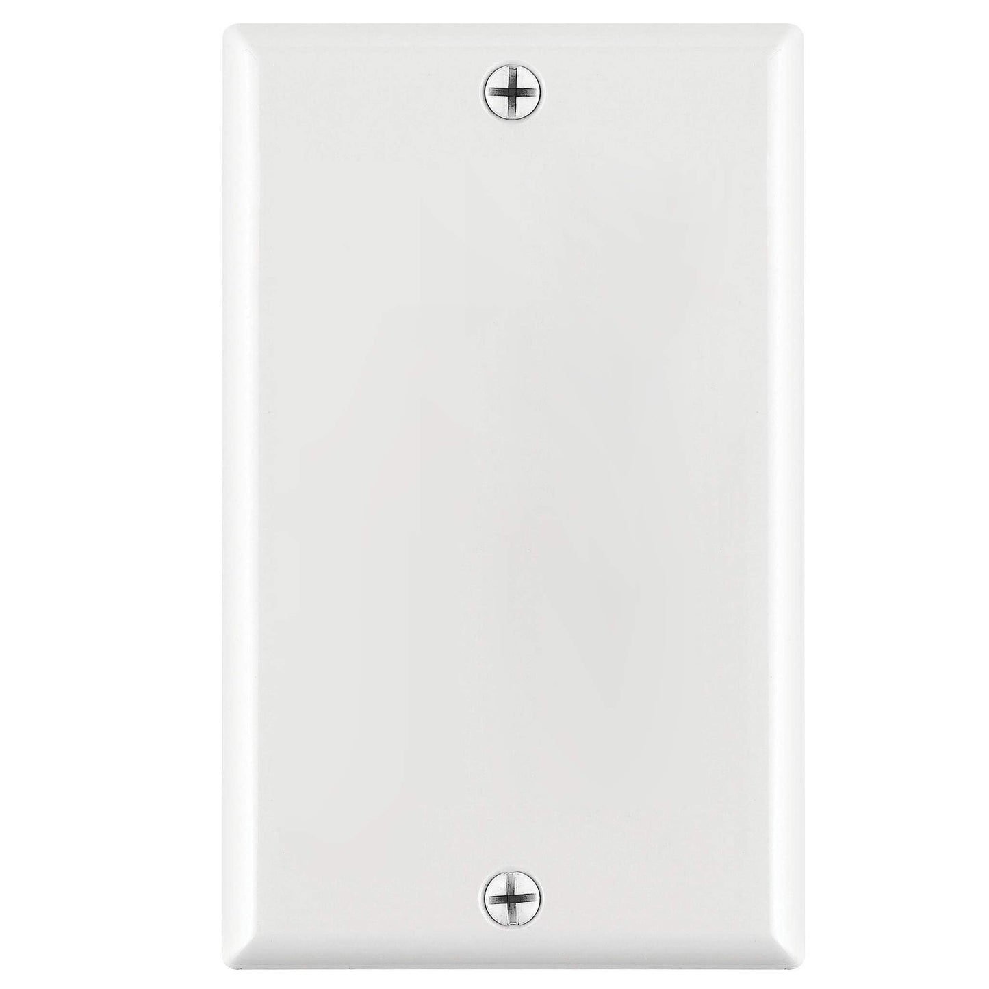 Cmple - 3 Port Keystone Wall Plate Single-Gang Wall Plate with Standard Size Keystone Jack Insert - White