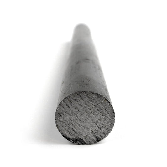 12L14 Steel Round Bar, Unpolished (Mill) Finish, Cold Drawn, ASTM A108, 1" Diameter, 36" Length, OnlineMetals