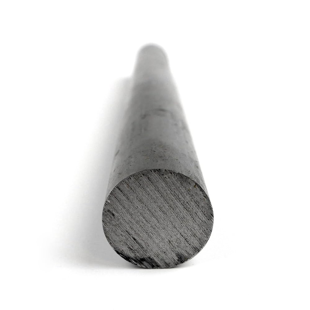 12L14 Steel Round Bar, Unpolished (Mill) Finish, Cold Drawn, ASTM A108, 1" Diameter, 36" Length, OnlineMetals
