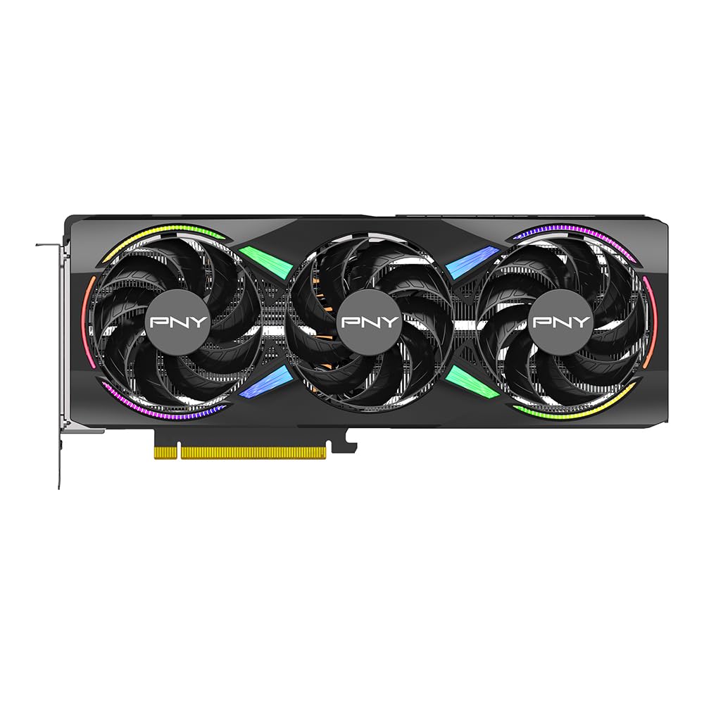 PNY NVIDIA GeForce RTX™ 5070 Ti OC Triple Fan, Graphics Card (16GB GDDR7, 256-bit, Boost Speed: 2572 MHz, PCIe® 5.0, HDMI®/DP 2.1, 2.98-Slot, Blackwell Architecture, DLSS 4)