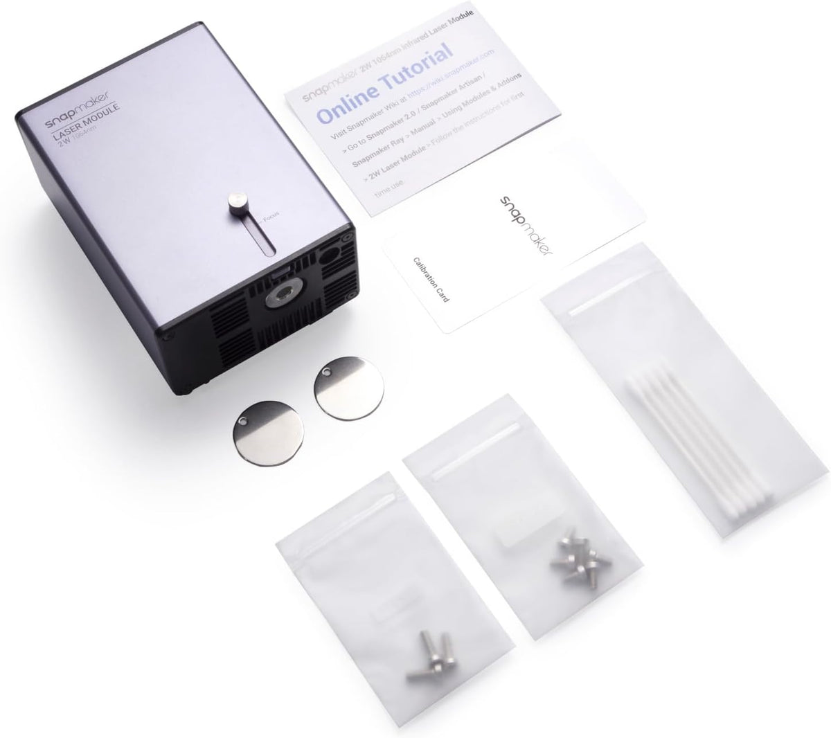 Snapmaker 1064nm Infrared Laser Module for Engraving Plastics and Metals,with AB Position,Easy-to-Focus,Compatible with Snapmaker 2.0 A350T/A350/A250T/A250/A150/F350/F250 3D Printer