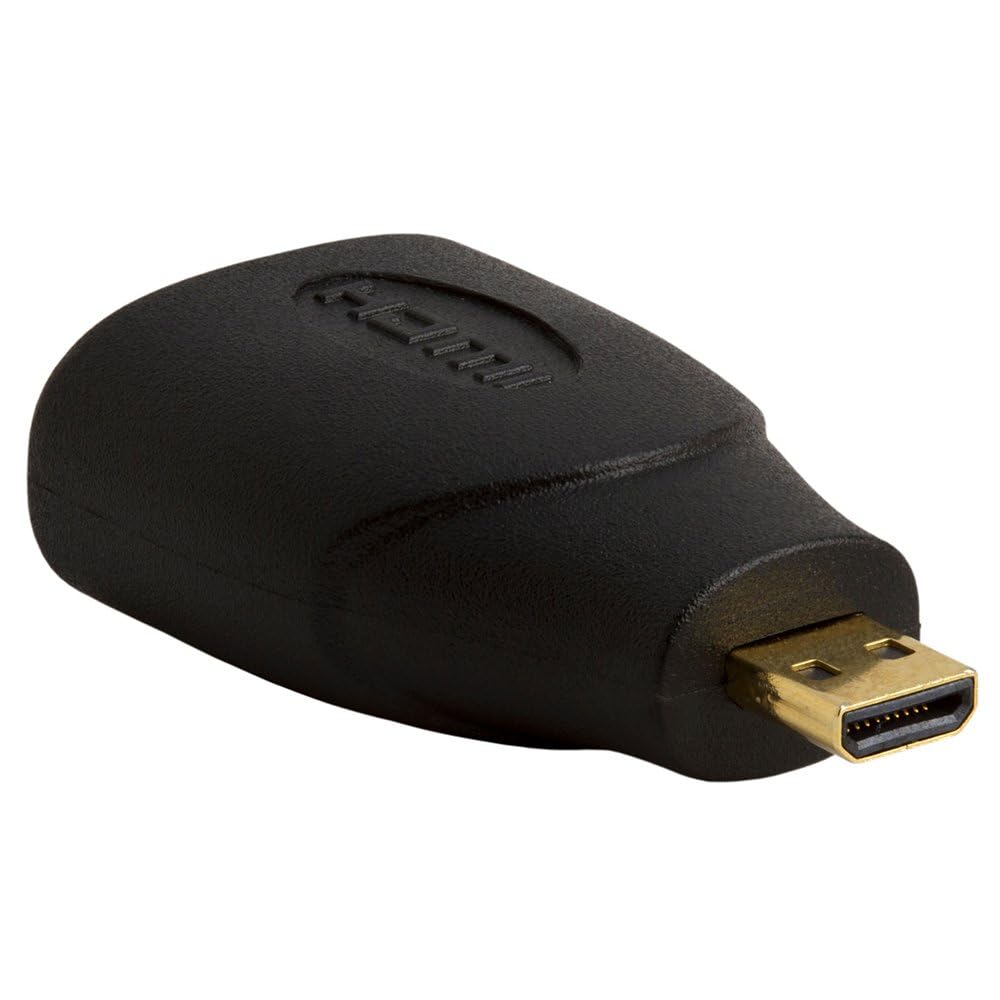 Cmple 10 Pack Micro HDMI Male to HDMI Female Adapter, Gold Plated, Compact Size