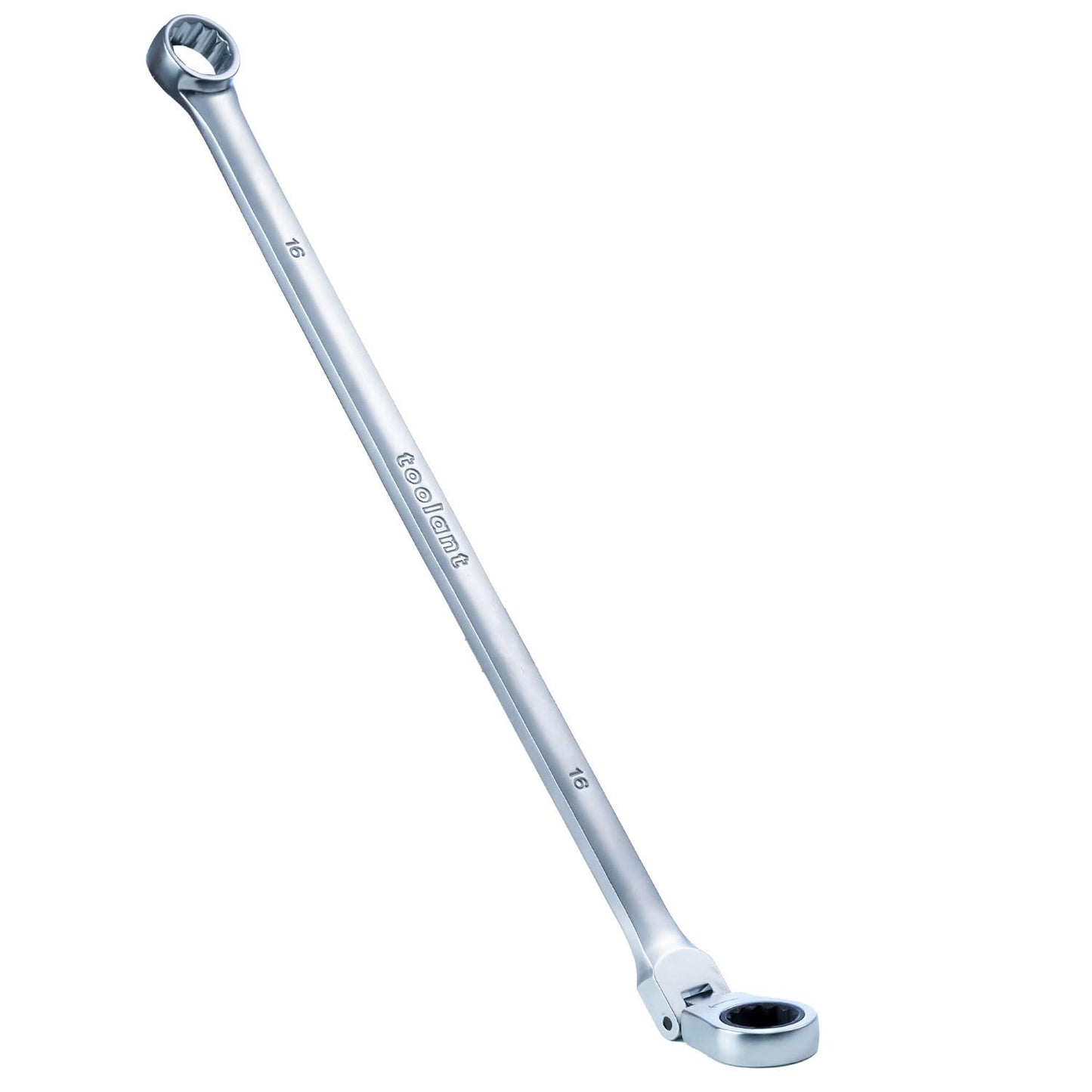 toolant 10mm Extra Long Ratcheting Wrench, Flex Head & Fixed Offset Head Double Box End Combination Wrench, CR-V Steel