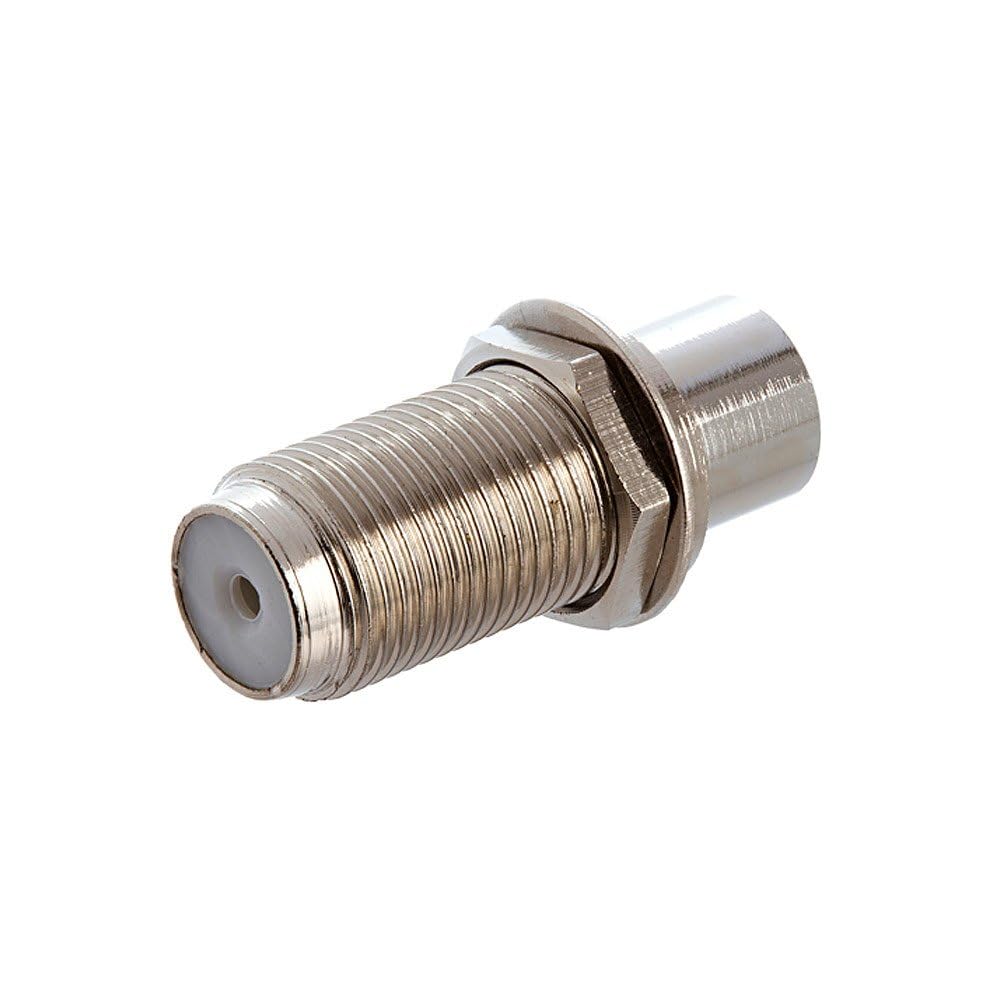 Cmple - F-Type Female to RCA Female Adapter Audio Video RCA Jack to F Jack Connector Converter Coax Coaxial Cable Joiner