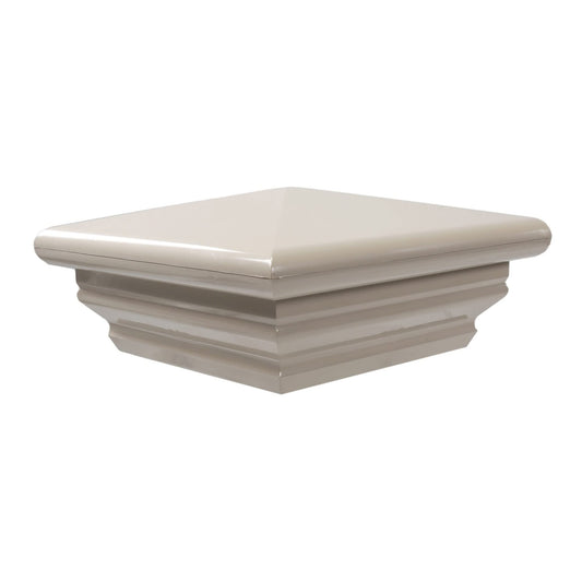 Vinyl Fence Warehouse - 5x5 Federation Post Cap - Box of 28 (Tan/Almond)