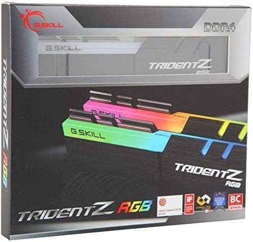 G.SKILL Trident Z RGB Series DDR4 RAM (XMP) 16GB (2x8GB) 3000MT/s CL16-18-18-38 1.35V Intel AMD Desktop Computer Memory U-DIMM (F4-3000C16D-16GTZR)