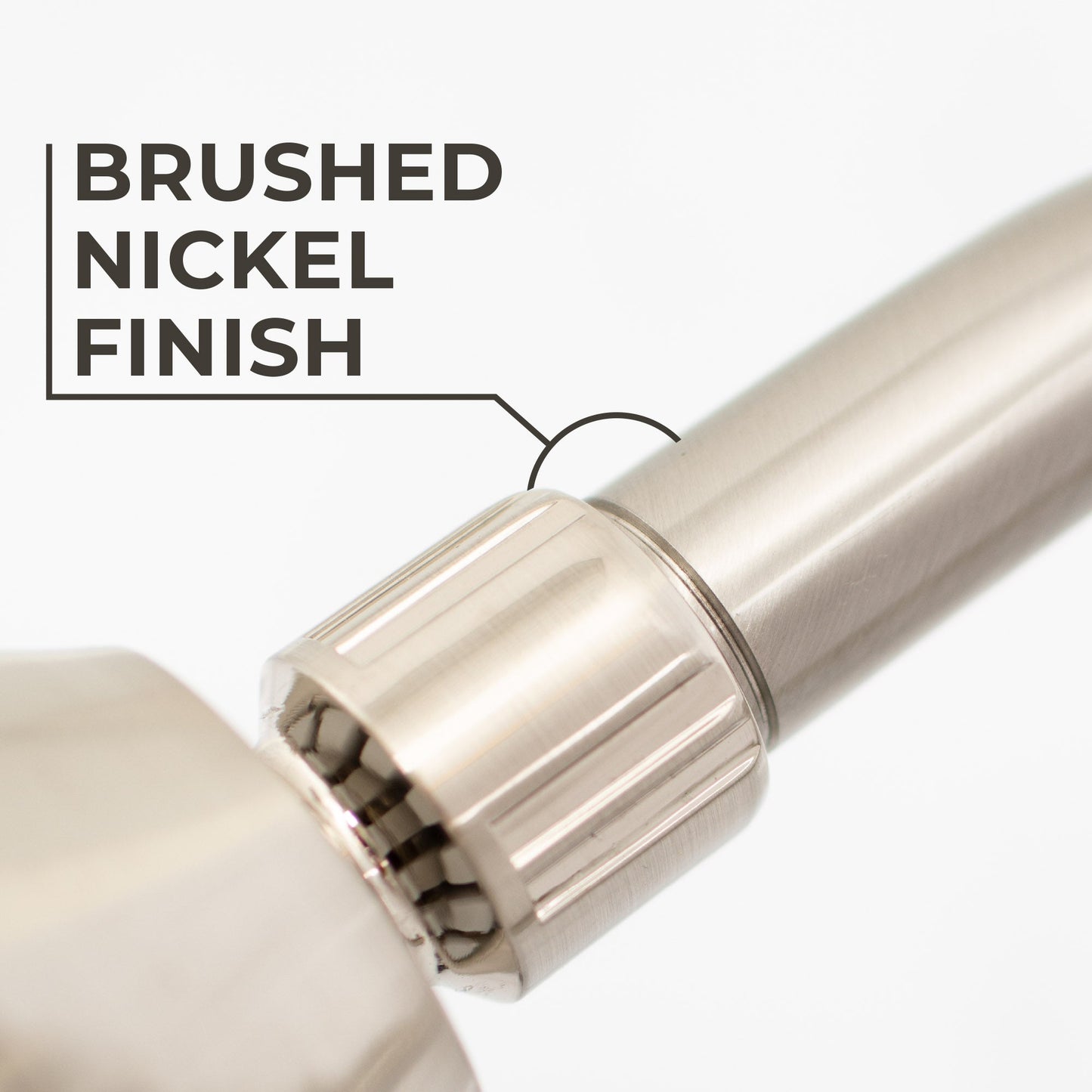 8 in. Stainless Steel Shower Head Extension Arm with Flange (Brushed Nickel Finish)
