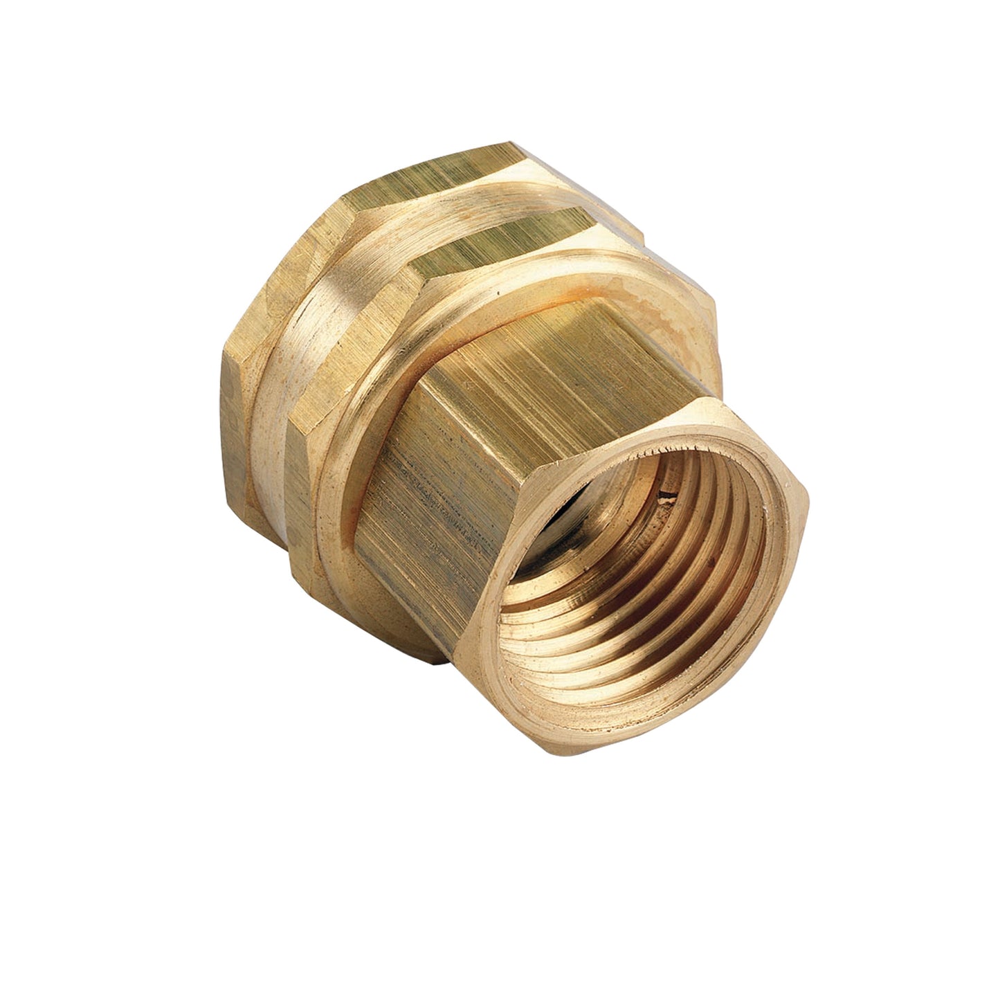 1/2" FPT x 3/4" FHT Brass Swivel 53037