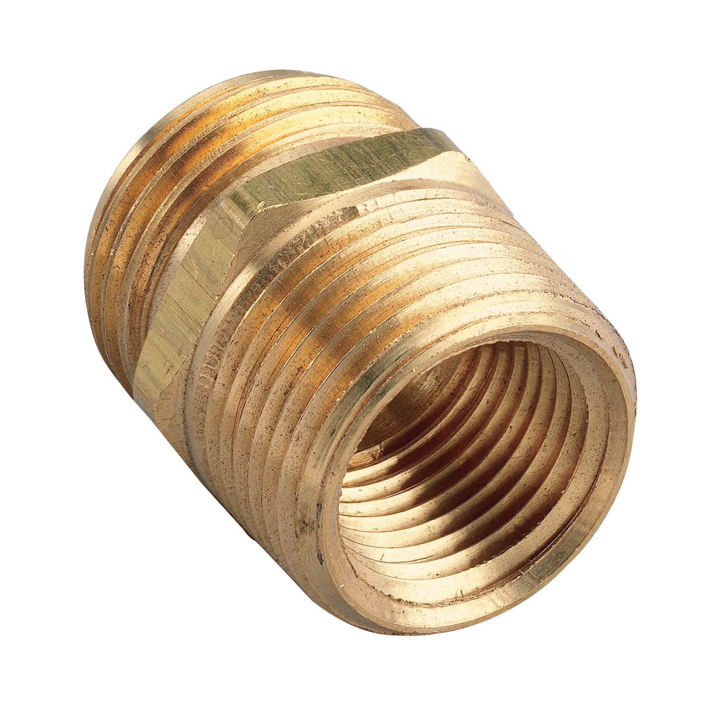 3/4" MPT or 1/2" FPT x 3/4" MHT Brass Adapter 53038