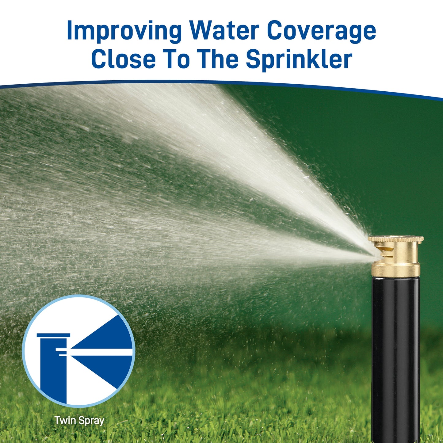 15 ft. Brass Quarter Pattern Spray Sprinkler Nozzle 53217