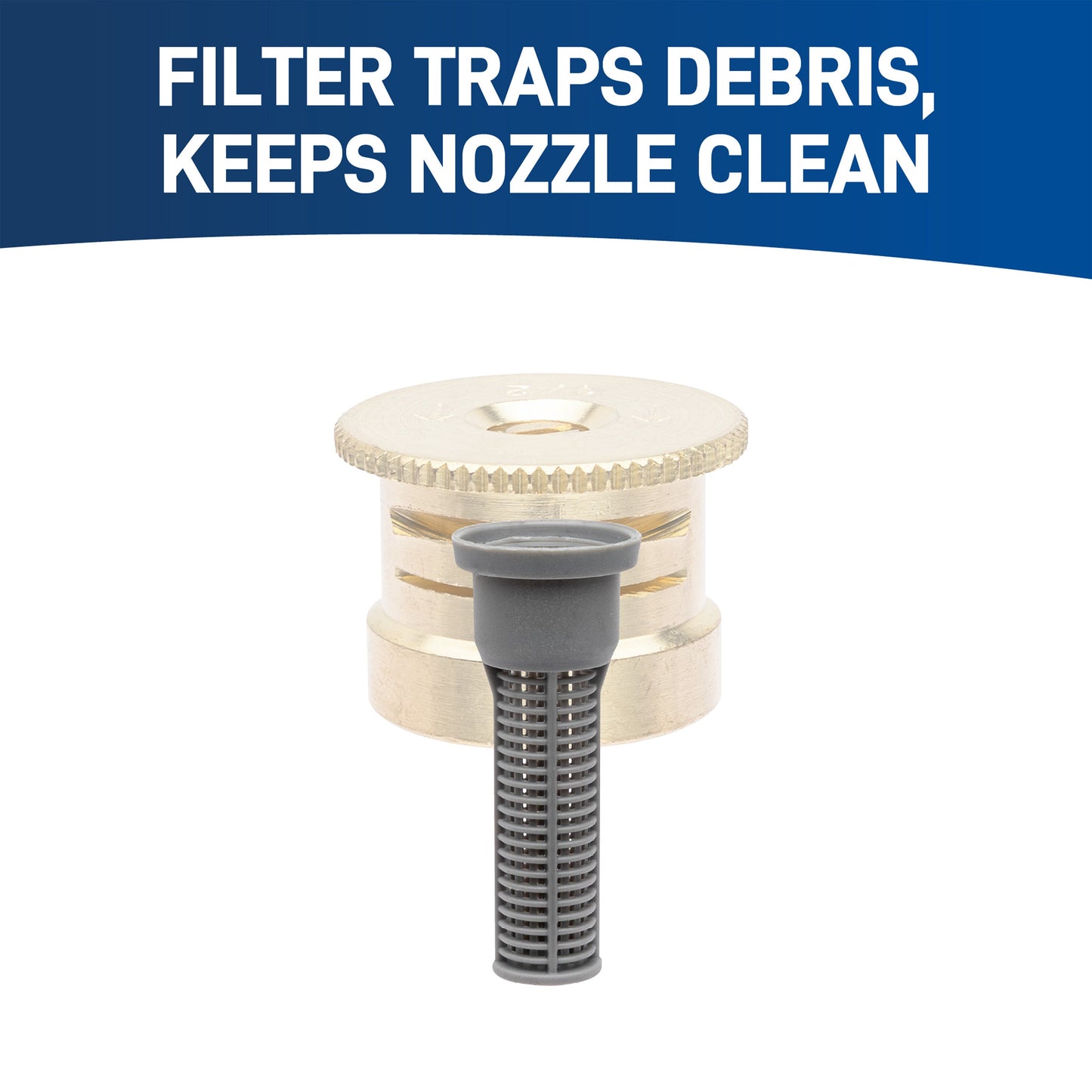 15 ft. Brass Half Pattern Spray Sprinkler Nozzle 53227