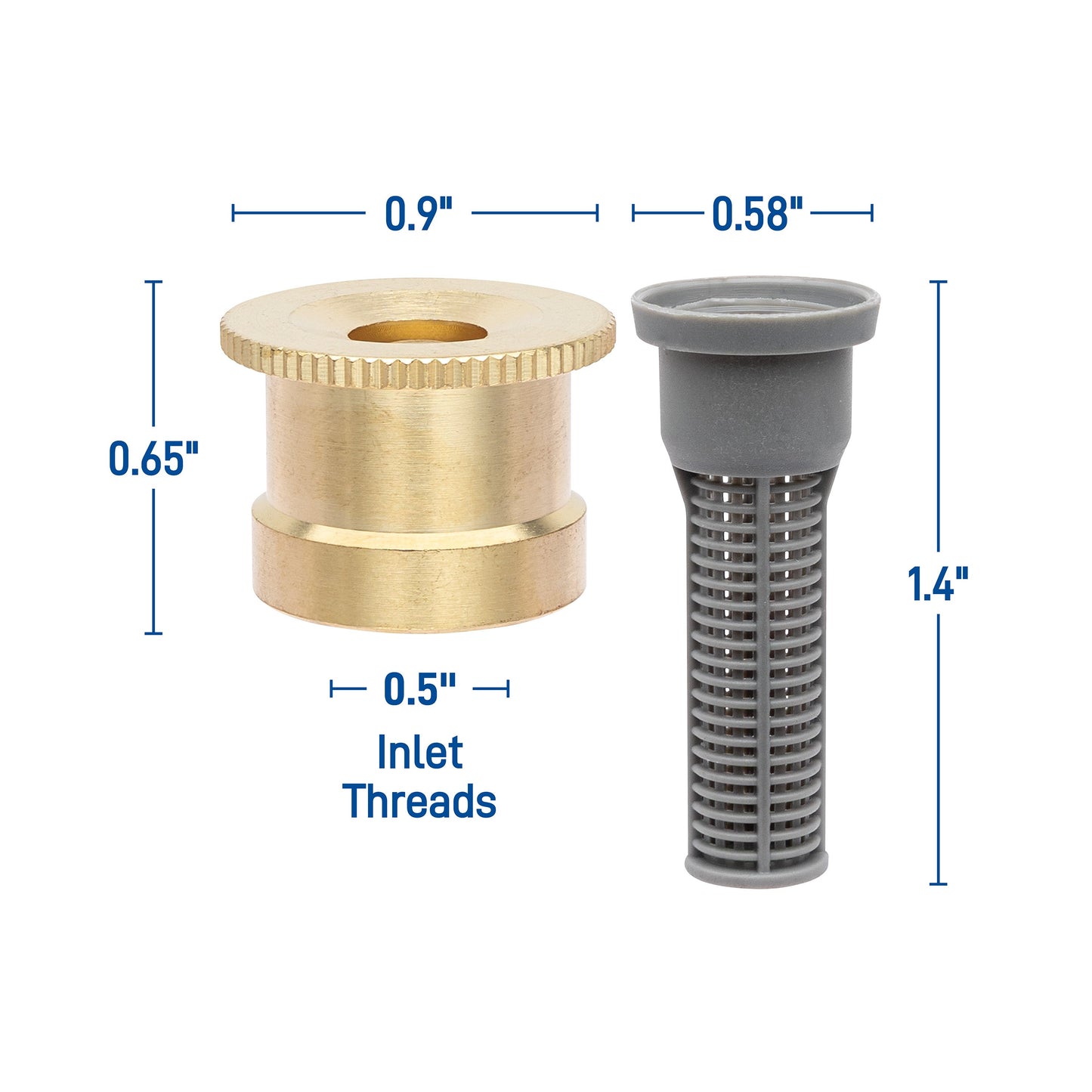 15 ft. Brass Full Pattern Spray Sprinkler Nozzle 53247