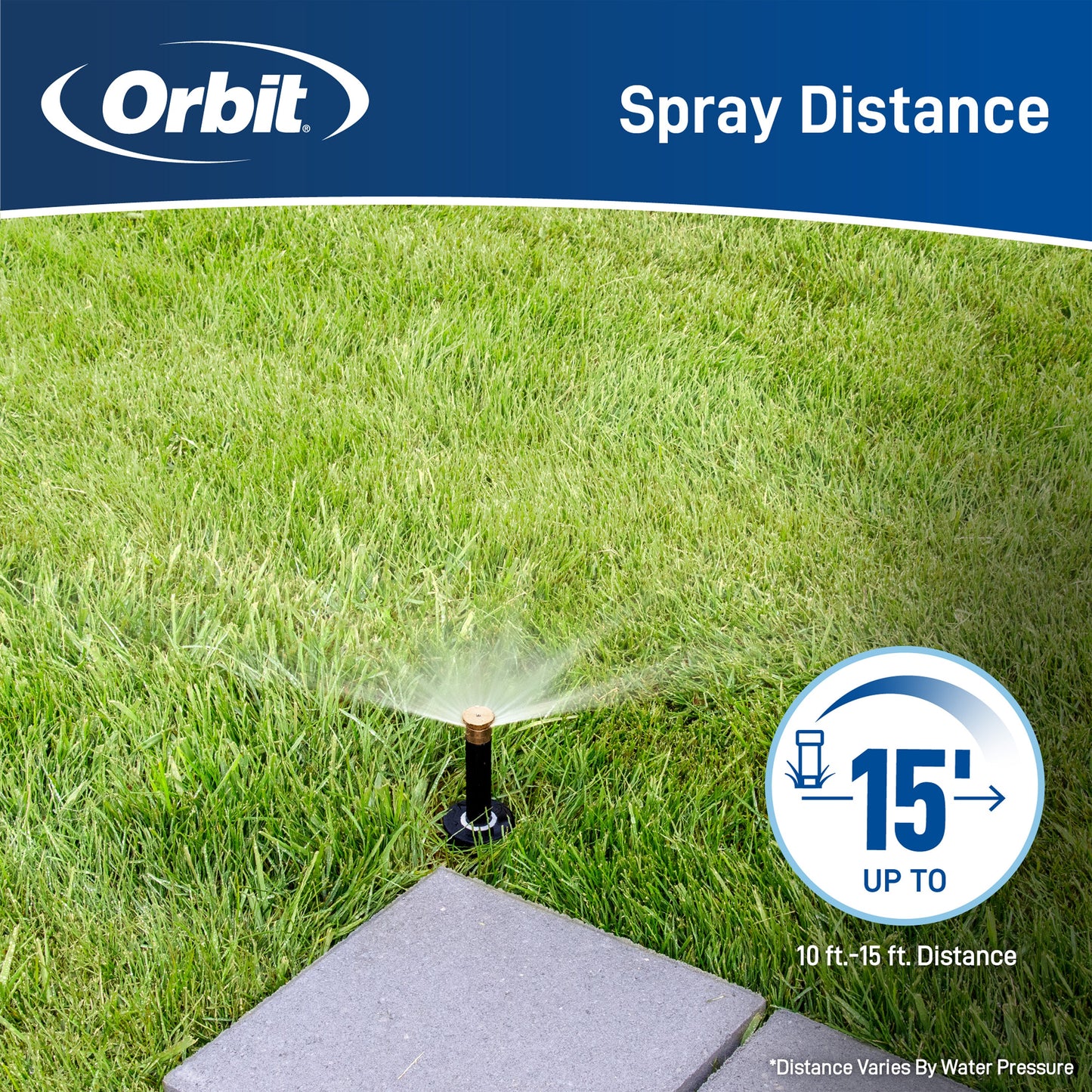 15' Brass Nozzle Adjustable Pattern | 53574