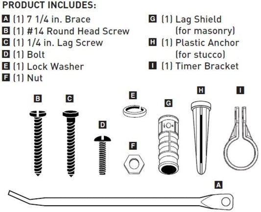 Hardware Kit, Digital 3 Outlet Timer