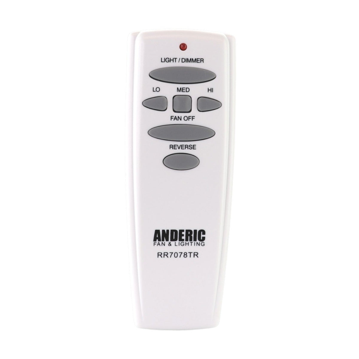 Anderic Substitute for Hampton Bay UC7030T Ceiling Fan Remote Control [RR7078TR]