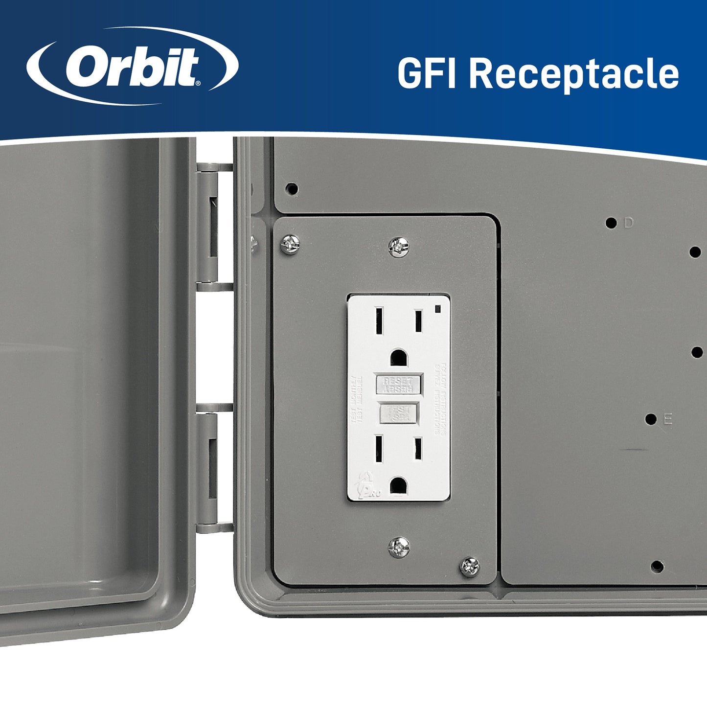 Outdoor Sprinkler Controller Cabinet with GFCI 57095