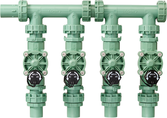 4-Valve Preassembled Manifold with PVC adapters 57257