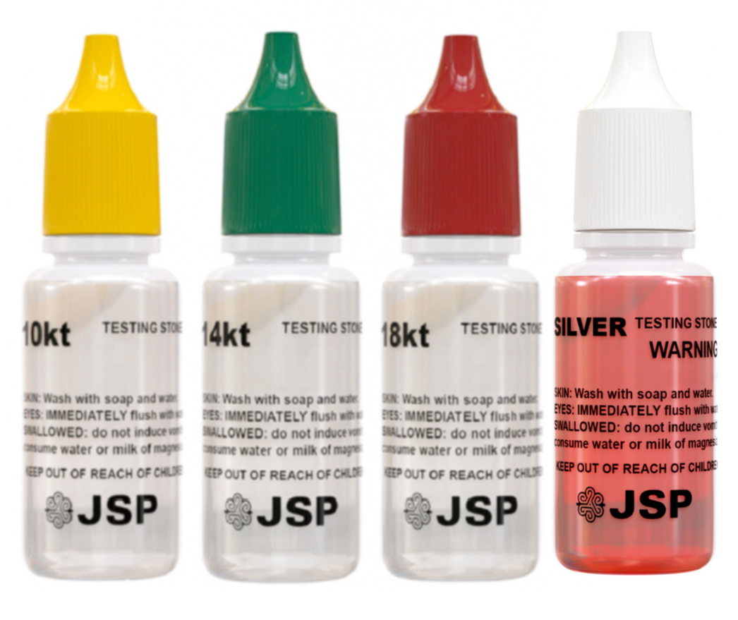 Gold Silver Jewelry Testing Acid Kit 14K 18K Sterling 999 Test Kit Detector JSP