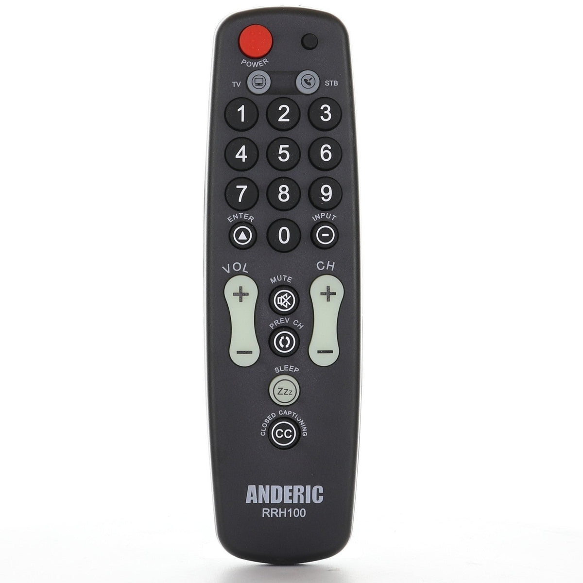 Anderic Substitute for Comcast RC2392101/01B DTA Digital TV Tuner Converter Remote Control [RRH100]