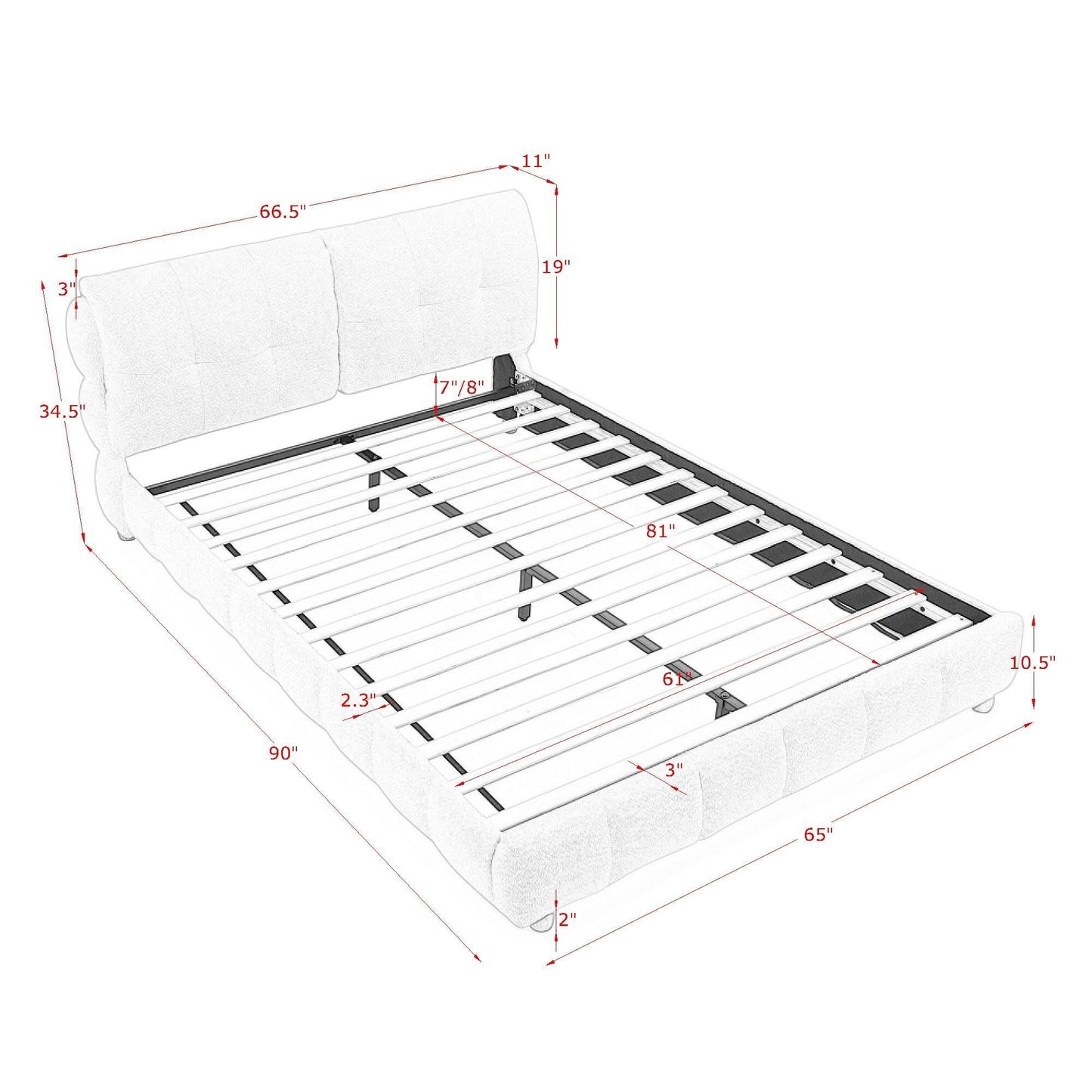 Platform Bed & Upholstered Frame