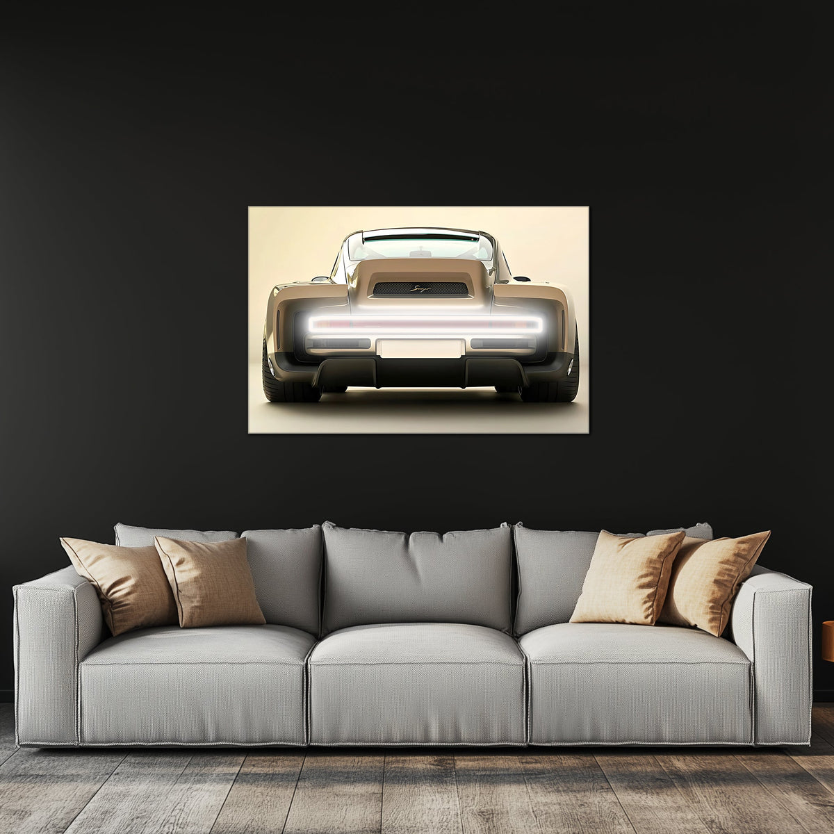 Car LED Neon Wall Garage Sign - Premium UV Printed Acrylic Automotive Wall Decor
