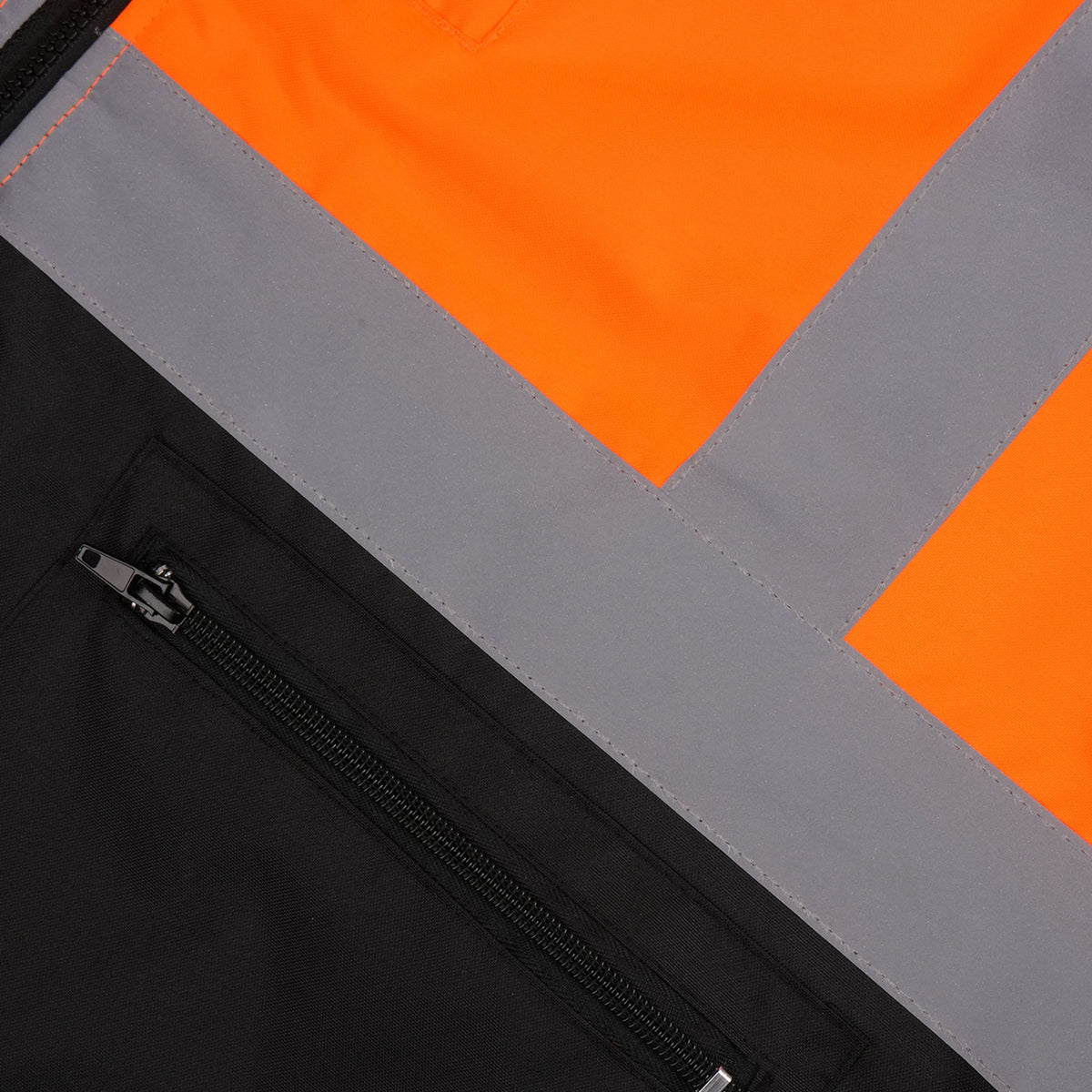 Hi-Vis Class 3 Zip-Up Jacket with Hood