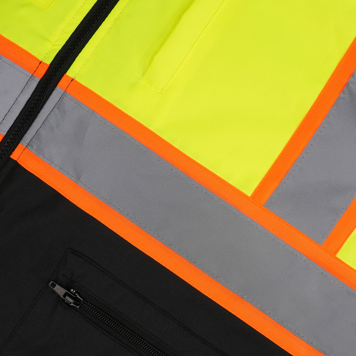 Hi-Vis Class 3 Zip-Up Jacket with Hood – Double Strip