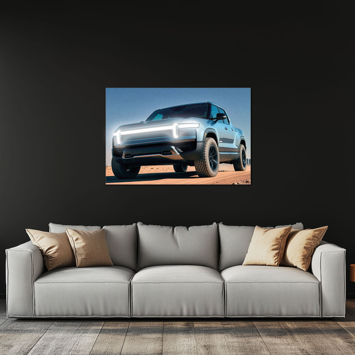 Car Neon LED Wall Art Sign with UV-Printed Acrylic and Integrated Lighting Design