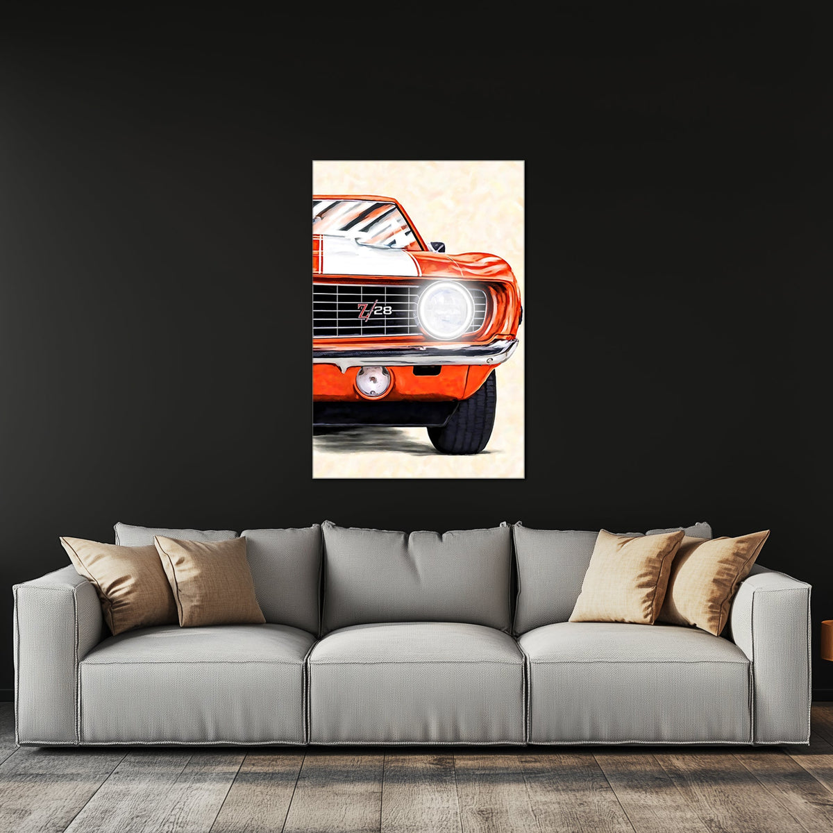 Car Neon LED Wall Light Sign - UV Printed Acrylic Garage Art