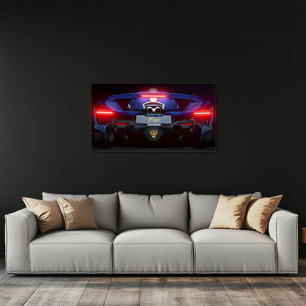 Neon LED Lighted Car Wall Art Sign For Automotive Garage Enthusiasts - Home Decor