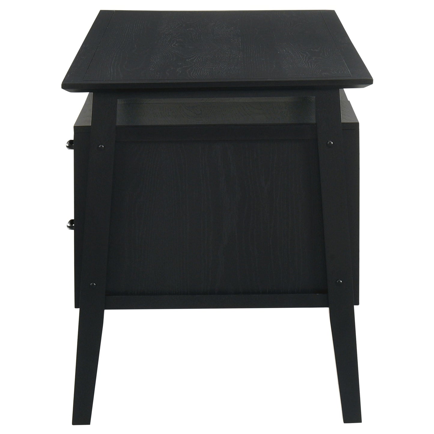 Goodson 64-inch 4-Drawer Double Pedestal Computer Desk Black