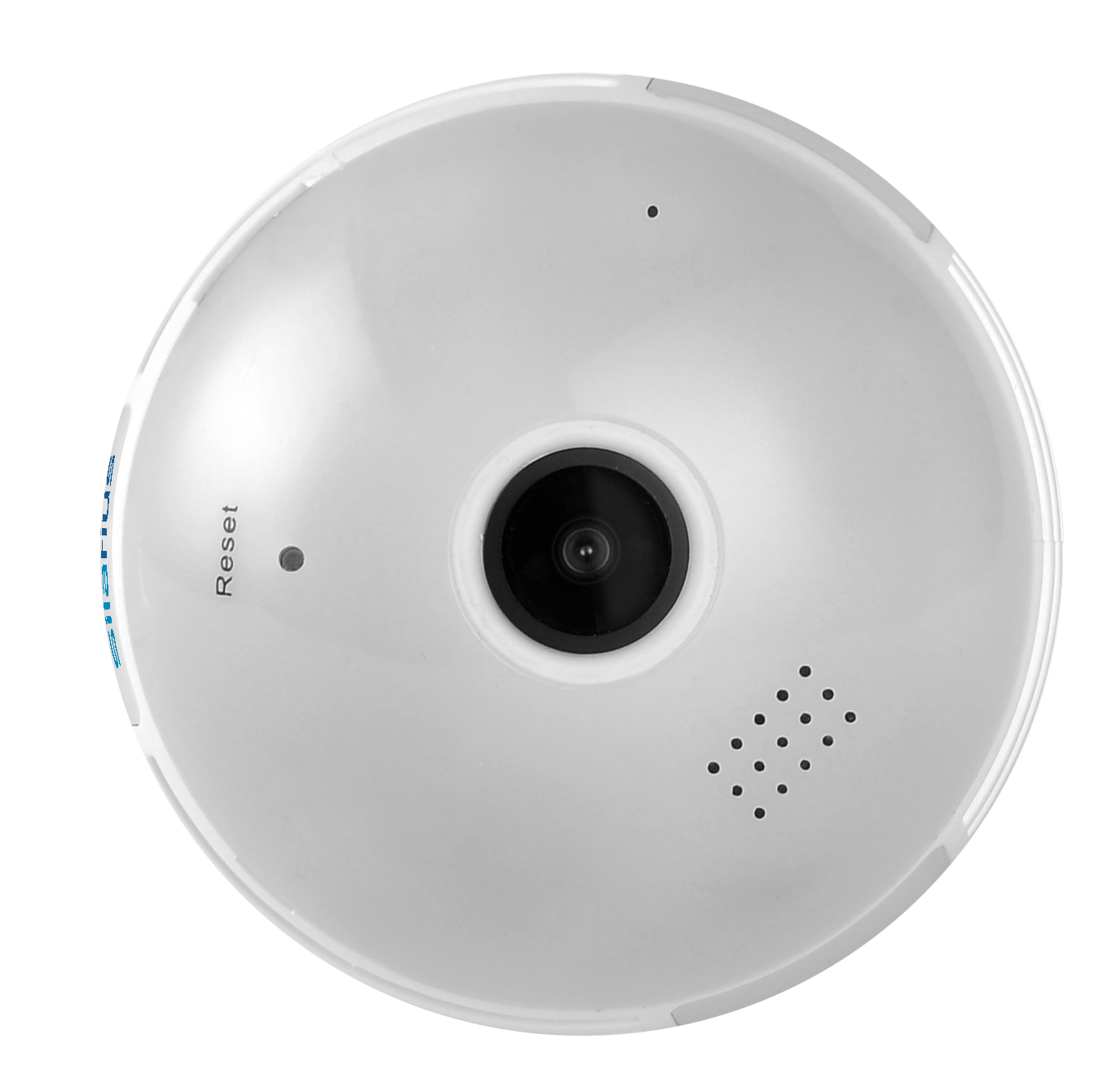 Silarius SIL-FISHBULB3MP 3MP WiFi, bulb fish-eye Camera,  app (IC See) , TF card, 2-Way Audio , app can switch bulb on - 1.29mm lens (SILVER COLOR)