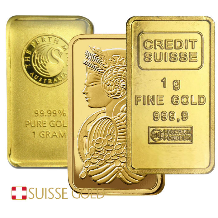 1 Gram Gold Bar 999 Fine Investment Grade Bullion 0.032 Oz