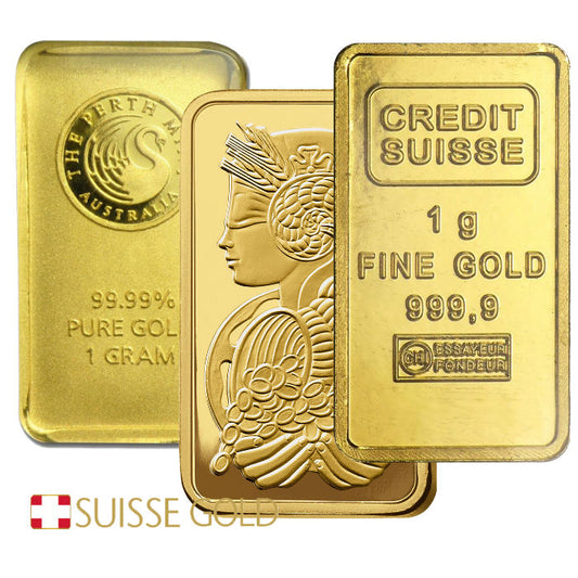 1 Gram Gold Bar 999 Fine Investment Grade Bullion 0.032 Oz